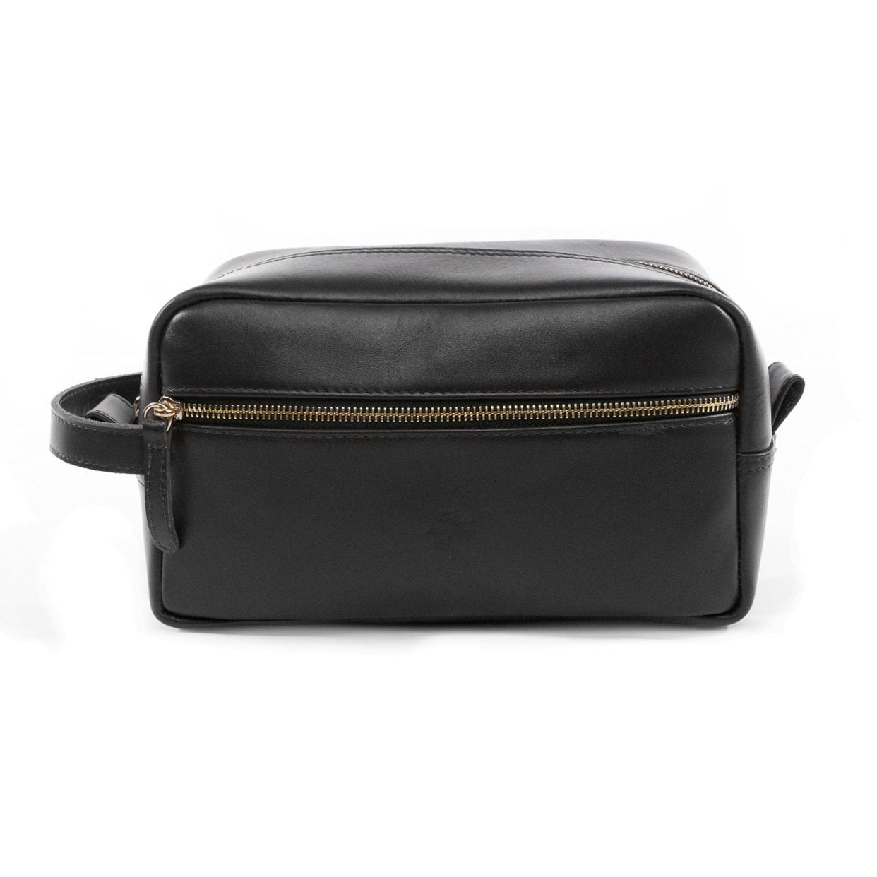 Handmade Black Leather Wash Bag | The Toiletry Bag | The Banneret